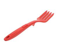 SMASOLO Nonstick Silicone Kitchen Cooking Fork Large Spaghetti and Fried Noodle Fork for Home Lightweight and Smooth Edged Serving Utensil Easy to Clean for Family and Restaurant Use