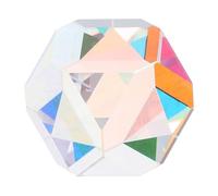 SMASOLO Optical Crystal Glass Dispersion Prism Physics Experiment Tool for Science Education Easy Refraction Spectrum Operation Multifaceted Optical Glass for Classroom and Research