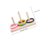 SMASOLO Parrot Ring Training Puzzle Set for Intellectual Development, Interactive Cast Ring with Random Color for Bird Exercise and Learning, Suitable for Parrots and Cockatiels