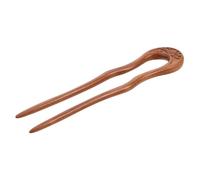 SMASOLO Peach Wood U-shaped Hair Pins for Women Vintage Fork Hair Sticks Smooth Polished for Secure Updo Chignon Buns Styling Accessories Inspired by Chinese Tradition