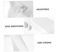 SMASOLO Plastic Shower Footboard Pedal for Bathroom Foot Rest Tool Easy to Use Non-Rust Foot Support Step for Safe Leg Shaving and Comfortable Bathing White