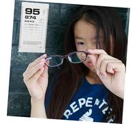 SMASOLO Portable Double-sided Plastic Eye Chart for Visual Acuity Testing PVC Design for Glasses Shops Schools and Home Use Clear Read Layout for Accurate Vision Exams