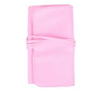 SMASOLO Portable Makeup Brush Holder Organizer Rolling Case Pouch Large Capacity Cosmetic Bag for Travel and Home Lightweight Pink Brush Storage for Women