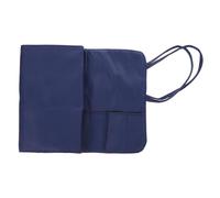 SMASOLO Portable Makeup Brush Rolling Case Cosmetic Brush Holder with Foldable Design Compact Organizer Lipsticks Eyebrow Pencils Travel-Friendly Cosmetic Storage Pouch for Makeup Artists