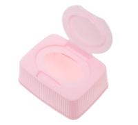 SMASOLO Portable Pink Wet Tissue Box Wipes Holder Refillable Diaper Wipe Container with Pullout Design for Home Travel Office Keeps Moist and Fresh Multifunctional Makeup Cotton Storage