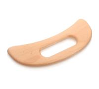 SMASOLO Portable Wooden Guasha Board Multi-use Moon-Shaped Lymphatic Massager for Face Neck Shoulders Back and Feet Compact Beech Scraping Tool for Self-Care and Relaxation