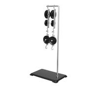 SMASOLO Pulley Kit with Galvanized Base for Physics Experiments Mechanics Science for Classroom Use Easy Setup Pulley System Demonstrating Force Transmission Principles