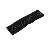 SMASOLO Punk-style Headband Grommet Design Eyelet Hollow out Elastic Band for Women Versatile Stylish Headbands for Rock Concerts Halloween Cosplay and Daily Use