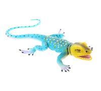 SMASOLO Realistic Lizard Sculpture Hand-painted PVC Model for Desktop Sand Table Decoration Authentic Reptile Figurine for Home Office Display and Educational