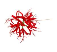 SMASOLO Red Lily Hair Sticks Traditional Chinese Hair Clip for Women Lightweight Vintage Flower Hairpin for Buns Braids Artistic Handmade Accessory