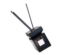 SMASOLO Refillable Aromatherapy Glass Diffuser Bottle Set 200ml Square Essential Oil Jar White Wax Wood Lid and Reed Sticks for Home Fragrance