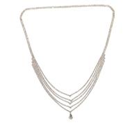 SMASOLO Rhinestone Tassel Head Chain for Women Bridal Hair Jewelry Elegant Forehead Ornament Wedding Accessory Gold Water-drop Design