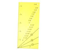 SMASOLO Seam Allowance Ruler for Sewing DIY Patchwork Measuring Tool Transparent Tailor Ruler Compatible with Quilting Machines Precise Hemline Guide for Dressmaking and Sewing Projects