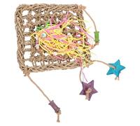 SMASOLO Seaweed Sling Toy for Parakeets Woven Hanging Bird Foraging Toy Bite-resisting Parrot Plaything for Cage for Cockatiels and Parakeets to Chew and Forage