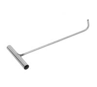 SMASOLO Sewer Hook Manhole Cover Hook Tool Drain Grate Manhole Cover Puller Lifter Heavy Duty Tool T Bar Silver