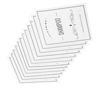 SMASOLO Shampoo Dispenser Labels and Bathroom Self-adhesive Sticker Set, 24pcs White 83x70mm Waterproof Non-dry Adhesive, for Travel and Home Shower Bottles Organization