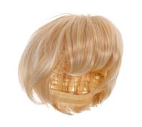SMASOLO Short Wavy Synthetic Hair Wig for Women Brown Mixed Versatile Daily Use and Cosplay Accessory Youthful Look and Modern Style