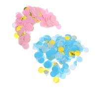 SMASOLO Shower Confetti Round Paper Circles Pink Blue Gender Reveal Multipurpose Table Centerpieces Easy Cleanup Vibrant Colors Safe Tear Resistant Material