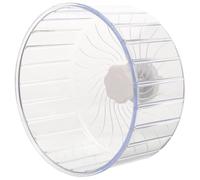 SMASOLO Silent Running Wheel for Hamsters and Chinchillas, Crystal Exercise Wheel with Integrated Dual Bearings, Small Pet for Cage Activity and Fitness