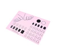 SMASOLO Silicone Acrylic Nail Mat Nail Practice Sheet Application by Zones Girlfriends