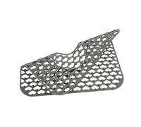 SMASOLO Silicone Sink Draining Cushion Hollow Design Non-Slip Filter Mat for Kitchen Sink Countertop Protective Heat Resistant Flexible Draining Pad Gray Clover Pattern