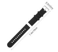 SMASOLO Silicone Watch Strap 20Mm Soft Skin-Friendly Black Boys and Replacement Band Suitable for Sports and Playtime