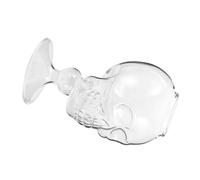 SMASOLO Skull Wine Glass Crystal Vodka Spirits Cup with Straw for Halloween Party Gothic Themed Events Skull Goblet Glassware for Cocktails Whiskey Red Wine Unique Festive Drinkware Gift