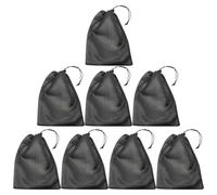 SMASOLO Small Polyester Mesh Drawstring Bags 8Pcs 17X22Cm Laundry Nets for and Sundries Storage