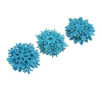SMASOLO Snowflake Sewing Patches 30Pcs Fabric Appliques for DIY Bags and Hats Craft Project Iron-On Function
