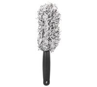 SMASOLO Soft Plush Wheel Brush for Car and Tyre Cleaning with Long Handle Design, Reliable and Versatile Tool for Car Detailing and Commercial Use