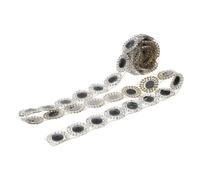 SMASOLO Sparkling Rhinestone Trim Tape for DIY Crafts Ribbon Band for Clothing Wedding Waist Belts Bags Glass Embellishments with Flashing Effect
