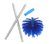 SMASOLO Spider Web Cleaner with Adjustable Extension Pole for Ceiling Fan and High Ceilings, Lightweight Stainless Steel Rod Cobweb Brush for Indoor and Outdoor Use Random Color