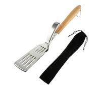 SMASOLO Stainless Steel BBQ Cooking Tong with Slotted Clamp and Long Handle Non-Slip Hollow Design Barbecue Clip with Storage Bag for Safe Grilling and Food Serving