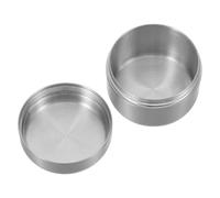 SMASOLO Stainless Steel Pill Organizer Compact Metal Storage Jar Portable Mini Medicine Case for Travel Daily Use Pocket-Sized Capsule Holder