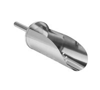 SMASOLO Stainless Steel Scoop with Handle for Kitchen and Bar Thickened Multi Function Ice Scoop with Curved Edges for Solid and Liquid Foods for Home Party Flour Grains and Candy
