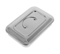 SMASOLO Stainless Steel Sterilization with Lid Disinfection Box for Thermometer Nail Instruments Piercing Tools Professional Veterinary Use