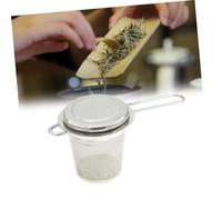 SMASOLO Stainless Steel Tea Filter Extra Fine Mesh Loose Leaf Infuser with Long Handle for Cups Mugs Teapots Strainer Easy Clean Dishwasher Safe Silver