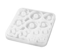 SMASOLO Star Flower Heart Silicone Resin Molds for Jewelry Making Flexible Pendant Casting Moulds with Mirror Finish Multi-Shape Earring DIY Craft Molds for Epoxy Resin Jewelry and