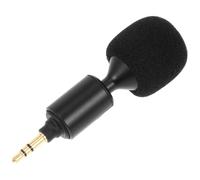SMASOLO Straight Head Microphone for Computer Phone Laptop Tablet Bendable Live Broadcast Mic Sponge Cover High Definition Sound Quality