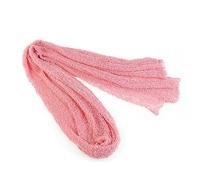 SMASOLO Stretch Wrap Pink Long for Photography Props Super Soft Cotton with Nubby Texture Versatile Swaddling and Decorative Use for Photo Shoots