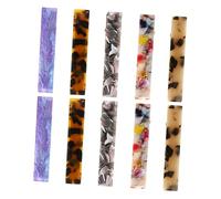 SMASOLO Tortoise Hair Clip Barrette Clamp 10pcs Set Deep Leopard, Light Leopard, Colorful, Purple, and Gray for Women and Girls Hair Accessories