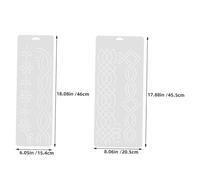 SMASOLO Transparent Quilting Ruler Templates for Sewing Machine Floral Cross Stitch and Embroidery Stencil Reusable Plastic Pattern Tools for Patchwork and Quilting Craft