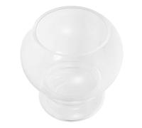 SMASOLO Transparent Small Glass Fish Bowl Round Aquarium Tank for Home Office Table Decor Stable Smooth Surface Eye-catching Desktop Landscaping for Beginners and Fish Keepers