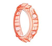 SMASOLO Ultra-thin Orange Tpu Smart Watch Cover Compatible with Amazfit Soft Protective Shell Case with Precise Cutouts for Buttons and Sensors Wristband Case for Full Function Access