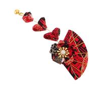 SMASOLO Unique Vintage Flower Tassel Hairpin Handmade Japanese Hair Clips for Women Ancient Style Hairpin Hair Decorations