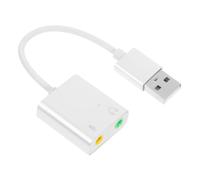 SMASOLO Usb Audio Adapter for Pc Microphone and Headphone Splitter Card Converter Compatible Computers and Tablets Enhanced Audio Performance for Gaming and Calls