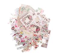SMASOLO Vintage Botanical Flower Stickers DIY Scrapbook Material Self-Adhesive Planner Journal Labels Decorative Craft Papers for Handmade Albums and Creative Making