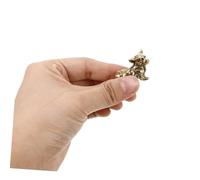 SMASOLO Vintage Brass Dog Figurine Sturdy Desktop Ornament Corgi Animal Statue with Fine Craftsmanship Smooth Surface Indoor Home Decor Gift for Dog Lovers