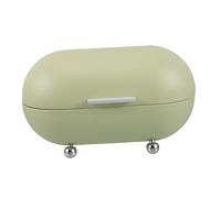 SMASOLO Vintage Bread Box Multi-functional Storage Bin for Kitchen Countertop Large Capacity Organizer for Snacks Pastries Masks Household Storage for Entryway and Living in Avocado Green