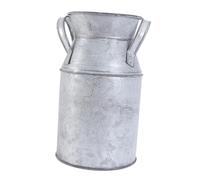 SMASOLO Vintage White Iron Flower Vase Retro Decorative European-style Wrought Art Bucket for Dried and Fresh Flowers Home Decor